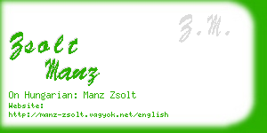 zsolt manz business card